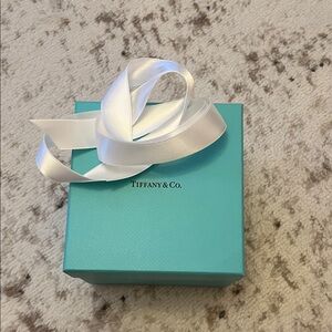 Tiffany & Co. Turquoise Box with Satin Ribbon
